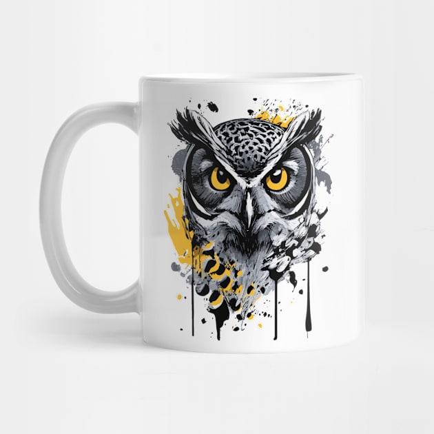 Owl Design - Cute Owl Illustration - Owl Art by BigWildKiwi